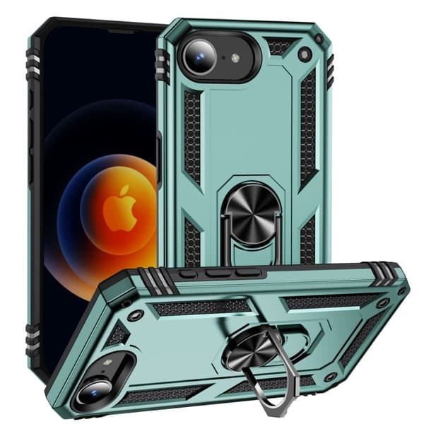 Bofink Combat iPhone 16e cover - Sortliggrøn