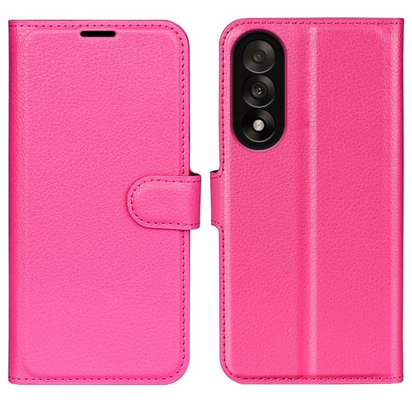 Klassisk OnePlus Nord 5 flip etui - Rosenrød