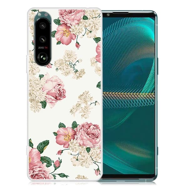 Deco Sony Xperia 5 III skal - Vit Basblomma
