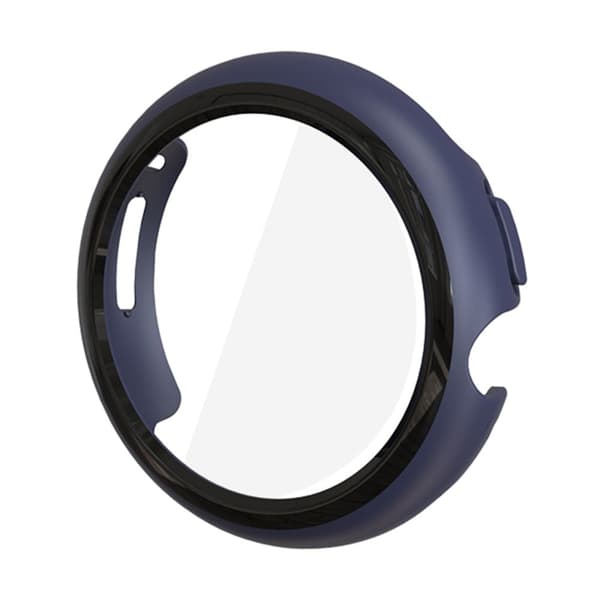 Google Pixel Watch cover with tempered glass - Dark Blue