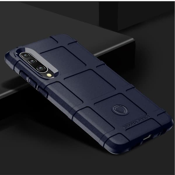 Huawei P30 stötsäkert skal med rutmönstrad textur - blå