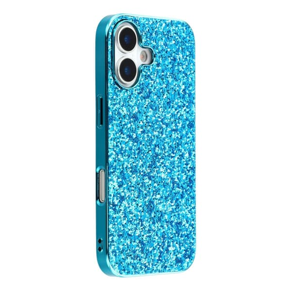 Glitter iPhone 17 cover - Blå