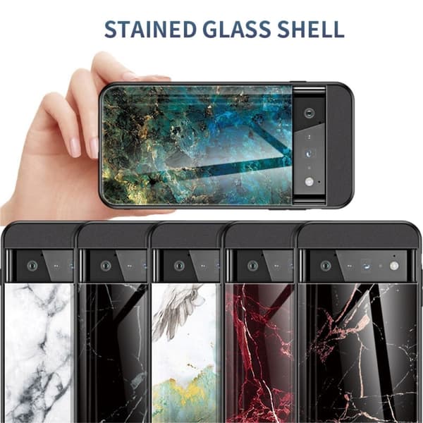 Fantasy Marble Google Pixel 7 Pro cover - Blodrød Marmor