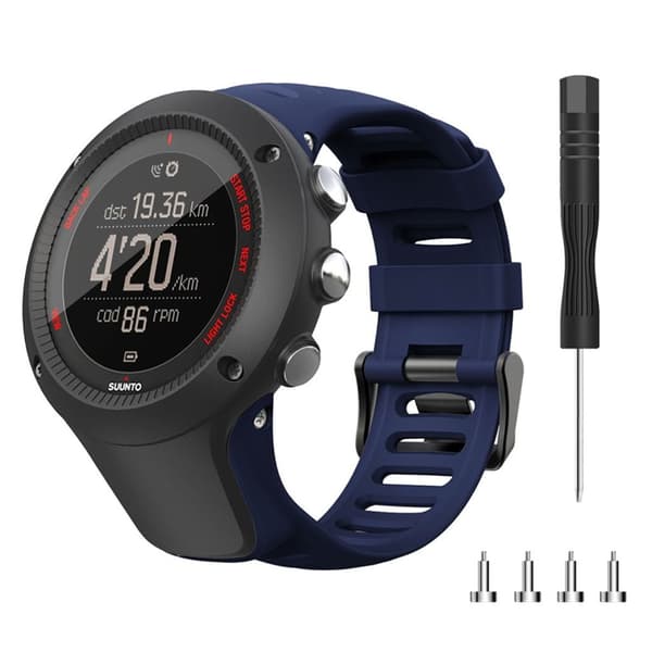 Suunto Ambit3 holdbar silikone Urrem - Mørkeblå