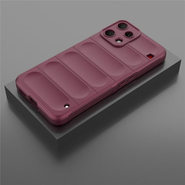 Mjukt greppformat Nothing Phone (3a) Lite skal - Vinröd