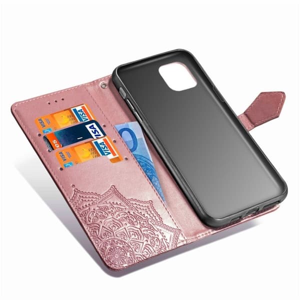 Mandala iPhone 11 læderetui - Pink