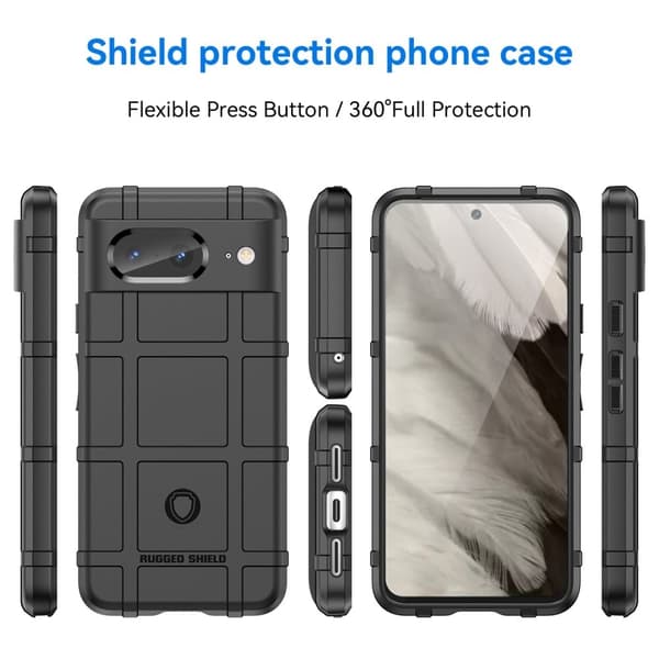 Rugged Shield Etui Google Pixel 8 - Svart