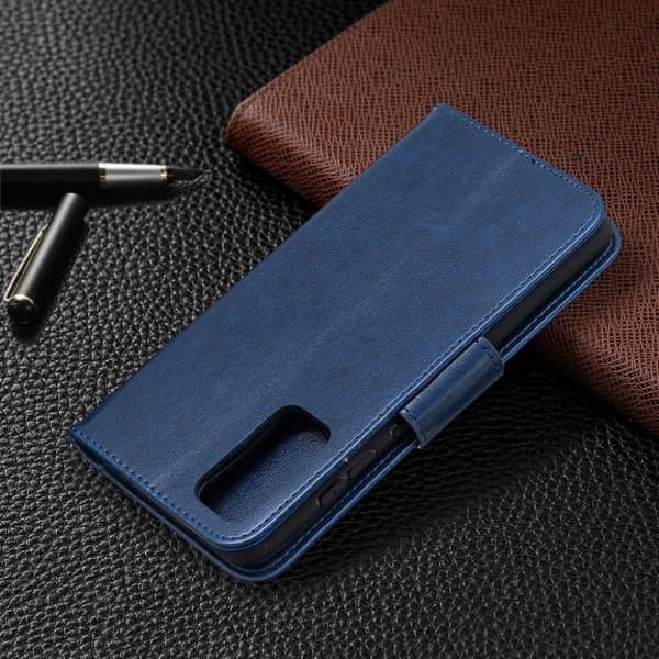 Butterfly Samsung Galaxy S20 Fe 5g / S20 Fe Flip Etui - Blå