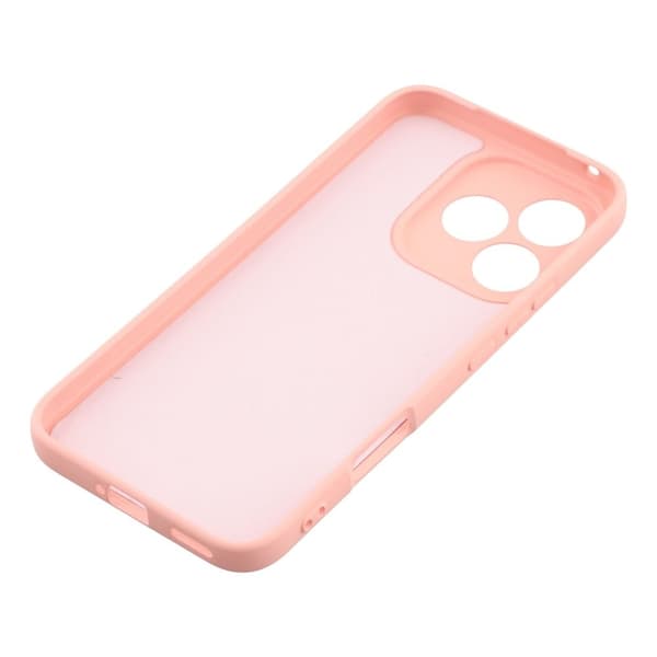 Mikrofiberforet blødt gummi Honor 400 Lite cover - Lyserød