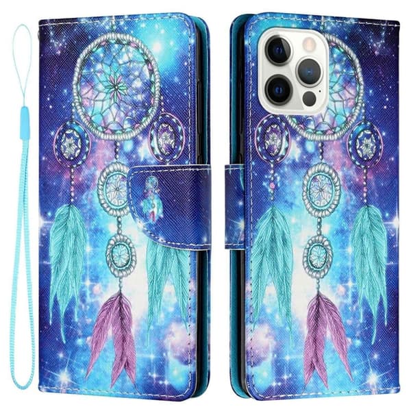 Wonderland iPhone 14 Pro Max flip etui - Blå Drømmefanger
