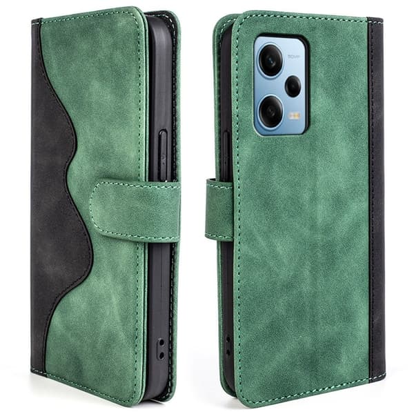 Tofarget lærdeksel for Xiaomi Redmi Note 12 Pro - Grønn