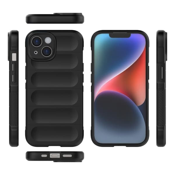 Deksel med mykt grep for iPhone 15 Plus - Mørkegrå