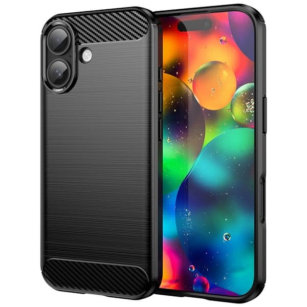 Carbon Flex iPhone 17 kotelot - Musta
