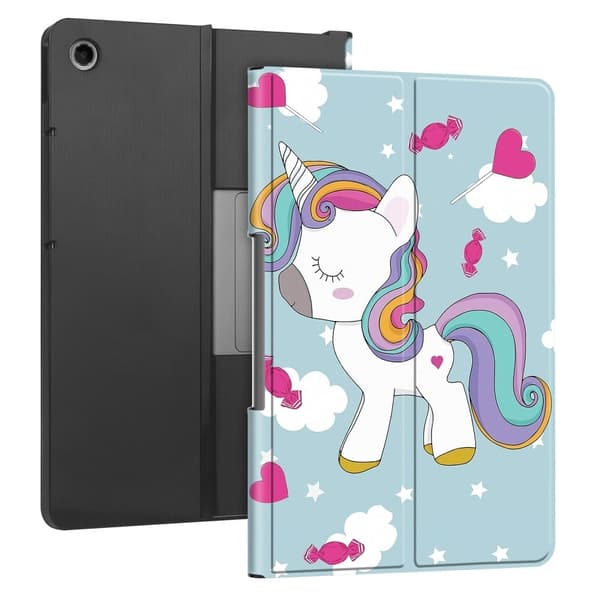 Lenovo Tab Plus Stand Case Pattern Print Leather Tablet Cover - Hevonen