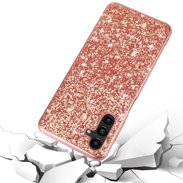 Glitter Samsung Galaxy A35 deksel - Sølv