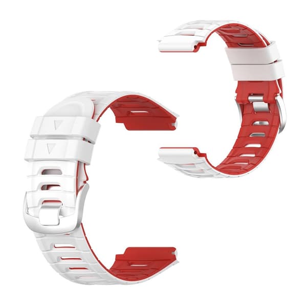 Garmin Forerunner 920XT two-tone silicone watch band - White / Red