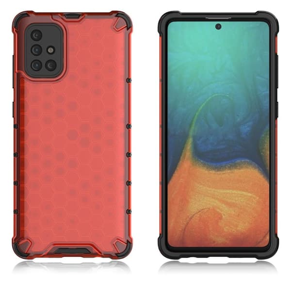 Bofink Honeycomb Samsung Galaxy A71 deksel - Rød