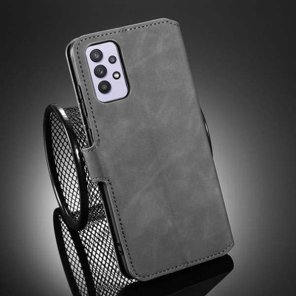 DG.MING Samsung Galaxy A32 5G retro etui - Sølv/Grå