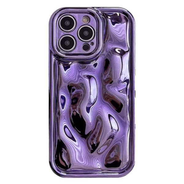 iPhone 14 Pro Max meteoritt-stil galvaniseringsdeksel - Lilla