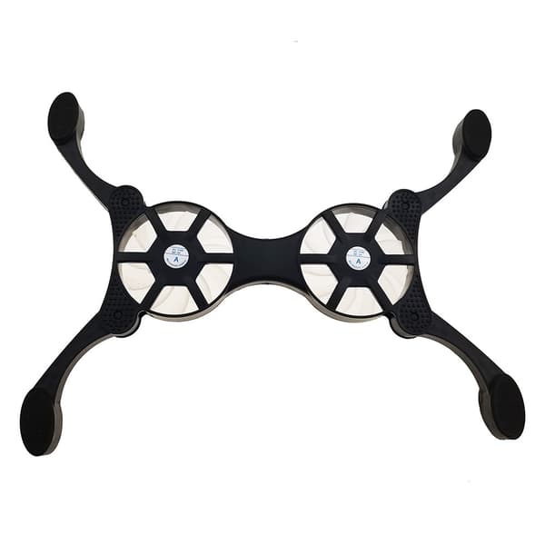 NB008 Foldable Laptop Cooling Pad 2 Fans Adjustable Notebook Stand Portable Computer Riser