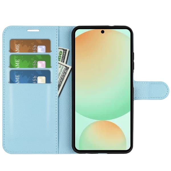 Classic Samsung Galaxy S25 FE flip etui - Blå