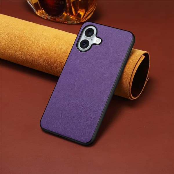 Mat og elegant tekstureret iPhone 17 cover - Lilla