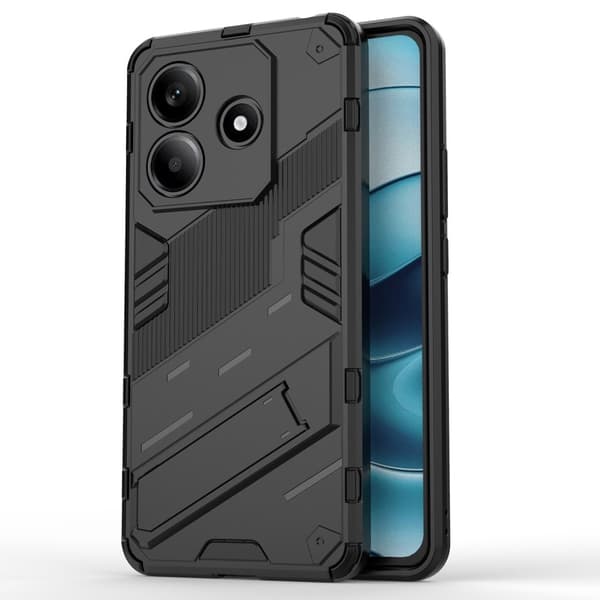 Stødsikkert moderne Xiaomi Redmi Note 14 5G hybridcover - Sort