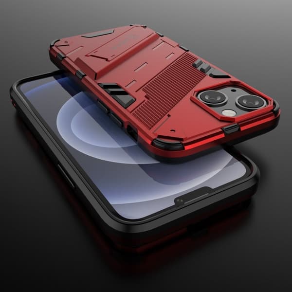 Stöttåligt iPhone 13 Mini hybridskal - Röd