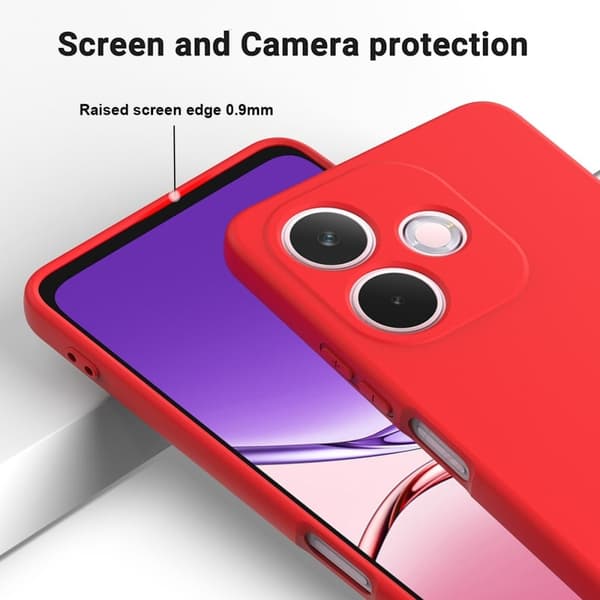 Matte Liquid Oppo A5 Pro 5G silikone cover - Rød