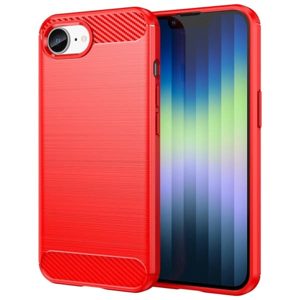 Carbon Flex iPhone 16e cover - Rød