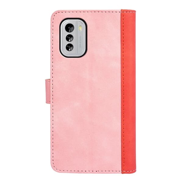 Tofarget lærdeksel for Nokia G60 - Rosa