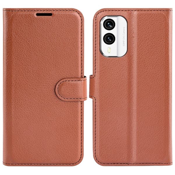 Klassisk Nokia X30 Flip Etui - Brun
