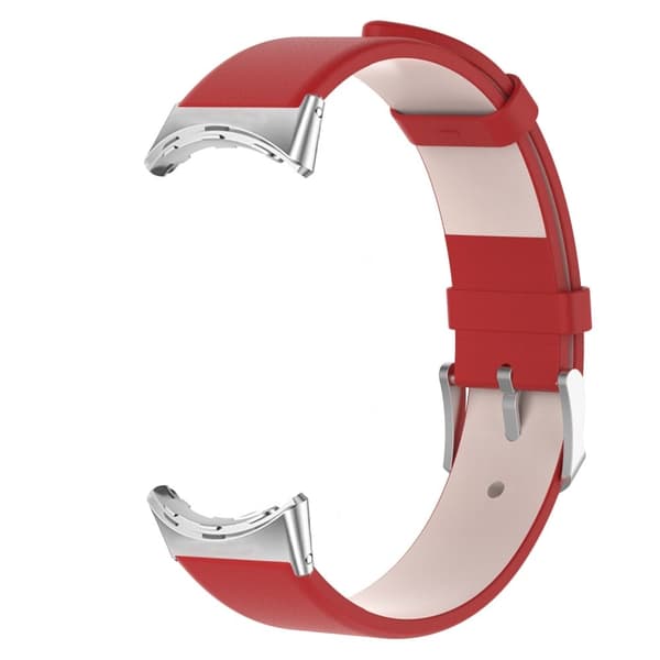 Yksinkertainen nahkaranneke Google Pixel Watch -kelloon - Punainen