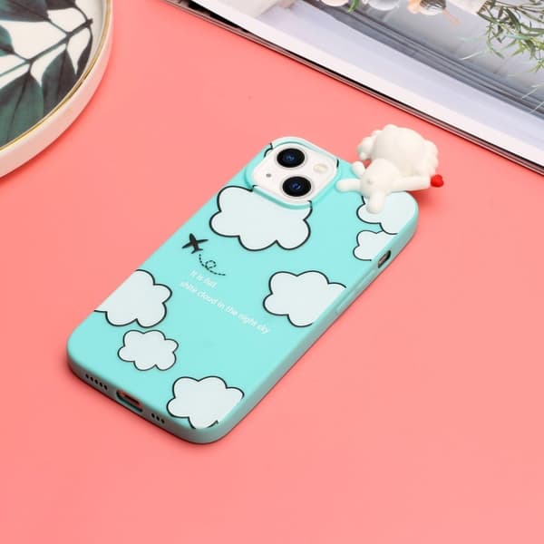 Cute 3d iPhone 14 Plus Suojakotelo - Cloud