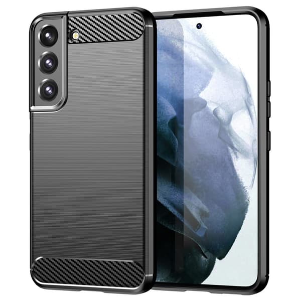 Carbon Flex Etui Samsung Galaxy S22 - Svart