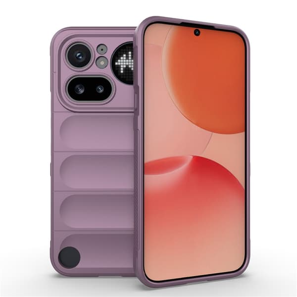 Mjukt greppformat Nothing Phone (4a) Pro skal - Ljuslila