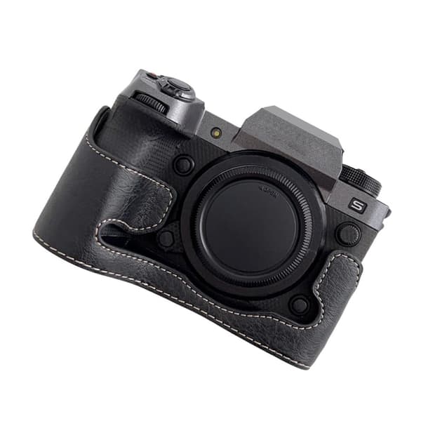 Fujifilm X-H2 läderöverdrag för halva kroppen - Svart
