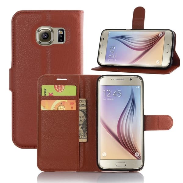 Classic Samsung Galaxy S7 Flippetui - Brun