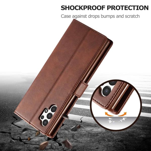 LC.IMEEKE Samsung Galaxy A13 4G flip etui - Brun