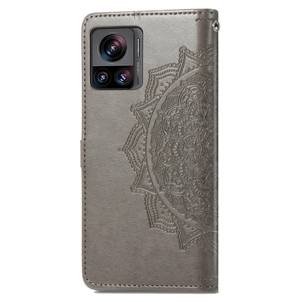 Mandala Motorola Edge 30 Ultra / X30 Pro Flippetui - Grå