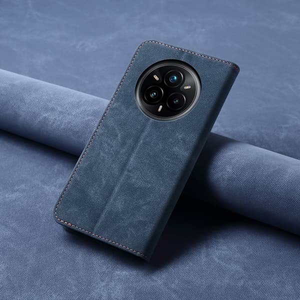 Jeans Realme 14 Pro 5G flip etui - Blå