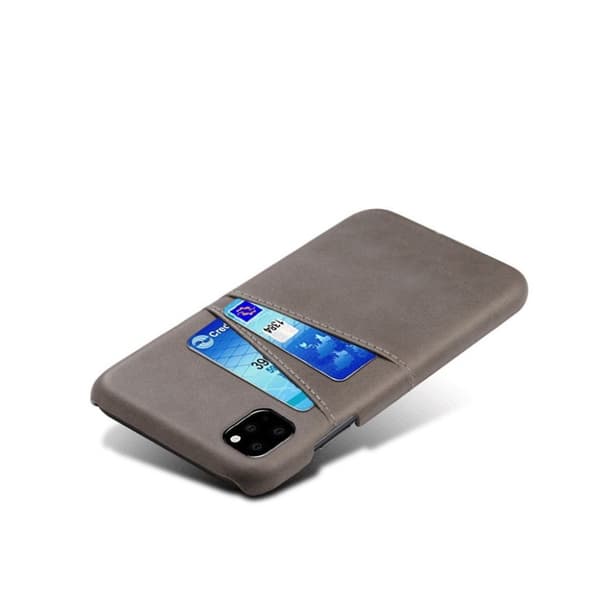 Dual Card iPhone 11 Pro Max cover - Sølv/Grå