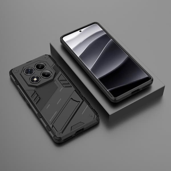 Stødsikkert moderne Xiaomi Redmi Note 14 Pro 4G hybridcover - Sort