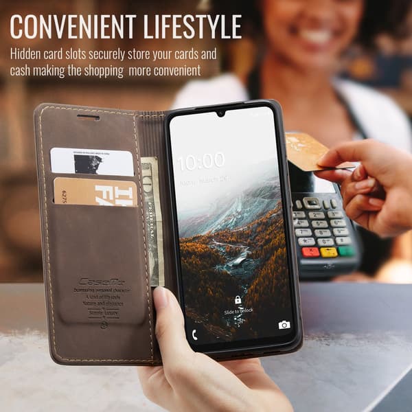 CaseMe Samsung Galaxy A07 glatt etui - Kaffe