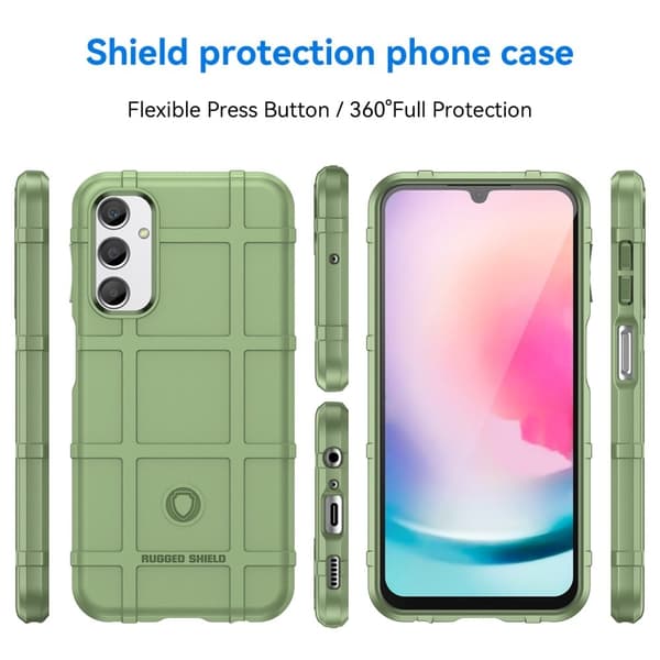 Rugged Shield Etui Samsung Galaxy A24 4G - Grøn