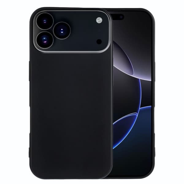 Blødt og mat iPhone 17 Pro Max cover - Sort