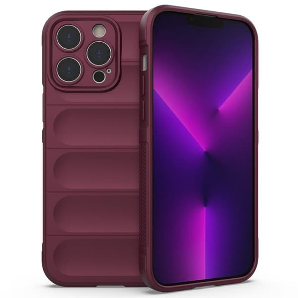 Mjukt greppformat iPhone 14 Pro Max skal - Röd
