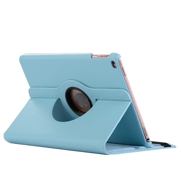 iPad (2017) smart läderfodral - Ljusblå