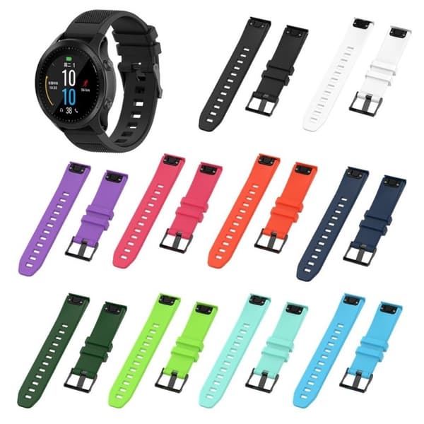 Garmin Fenix 5 / 5 Plus / Forerunner 935 / Approach S60 silikone Urrem - Sort