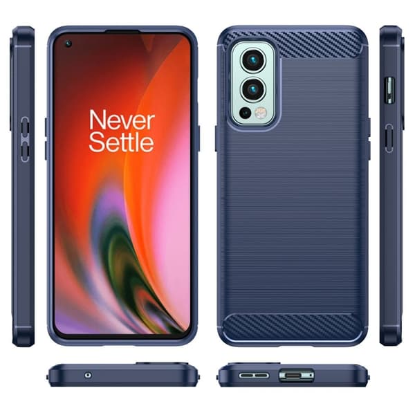 Carbon Flex Etui OnePlus Nord 2 5G - Blå